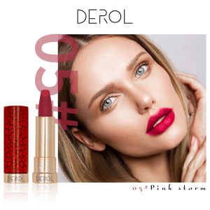 DEROL Jungle Matte Lip Stick Wholesales OEM Private Label Multi Colors Makeup Cosmetics Lip Plumper