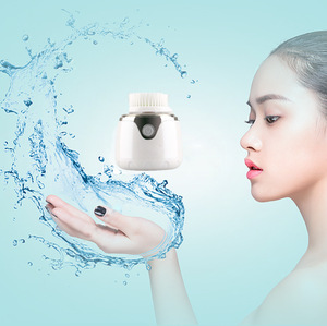 Electric Silicone Waterproof  Facial Sonic Cleansing Brush Deeply Pore Cleaner Cleaning And Skin Care Products