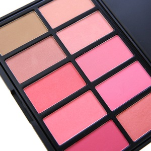 factory price wholesale no logo 10 color makeup blush palette