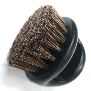 Fashion high quality cleaning black boar bristle wood shaving beard brush for men