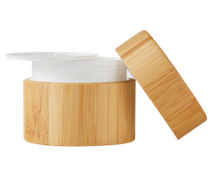 Fast delivery PP Inner Eco Friendly Cosmetic Bamboo Jar 150g