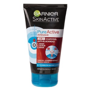 Garnier Pure Active 3-in-1 Charcoal Face Wash 150ml
