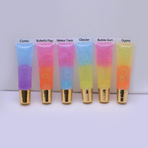 glitter lip gloss vendor private label cosmetics lip gloss 10ml soft tube lip gloss
