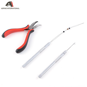 Hair Extension Removal Pliers For Micro Rings /Steel Hook Pulling and loop needles kit set