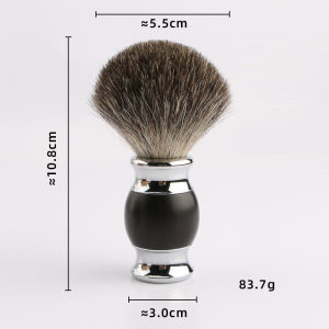 High Quality Black Wooden Handle Shaving Brush Badger Hair Shaving Set