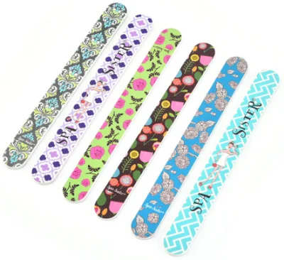 High Quality Buffer Printed Colorful EVA Nail File NF0501