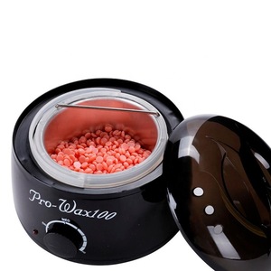 Home Hair Removal Wax Warmer Kit with 4 Different Flavors Hard Beans and 10pcs Applicator Sticks