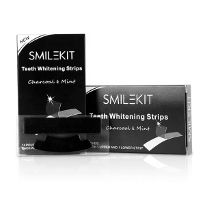 Home Use Active Carbon Whiten Tooth Charcoal Non Peroxide Teeth Whitening Strips Teeth with Private Label