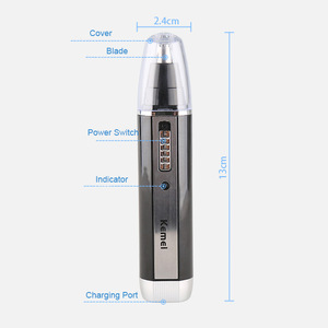 Kemei Professional Rechargeable Grooming Shaver Eyebrow Ear Nose Hair Trimmer