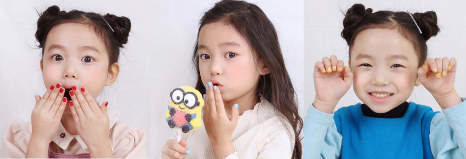 Kids nail sticker kids toy princess gel nail