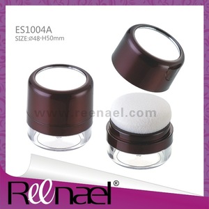 Make up magnetic opening and close eye shadow case pressed powder case packaging