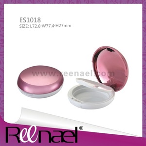 Make up magnetic opening and close eye shadow case pressed powder case packaging