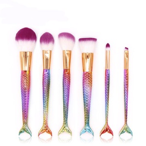 Makeup Mermaid Eye Makeup Brush Cosmetic Eyeshadow Eyeliner Blending Pencil Makeup Brush Tool Kit