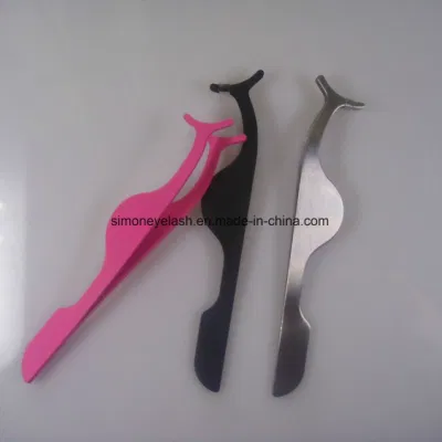 Makeup Tools Cosmetics Lashes Applicator Eyelash Tweezers with Customized Logo