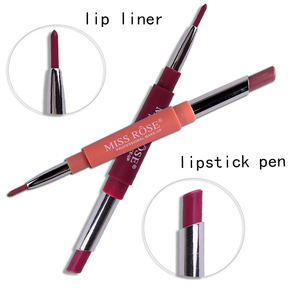 Miss Rose Lipstick Private Label 2 In 1 Lip Liner Waterproof Matte Lipstick With Lipliner