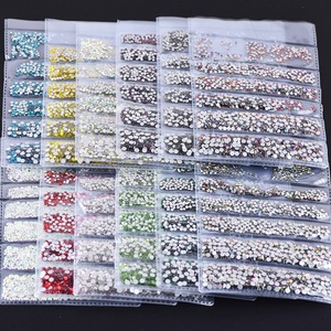 Multi Size Crystals Rhinestone Set Strass Partition Glass Flat Back Nail Rhinestones For Nails Art 3D Decorations