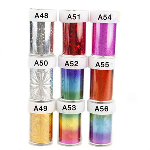 Nail Foil Heat Transfer foil nail art/3D Type and Plastic,Paper and plastic Material gold nail sticker