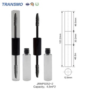 New Makeup 2019 Hot Double Ended Mascara Tube With Brush Applicator Custom Plastic Clear Empty Eyeliner Bottle For Girl