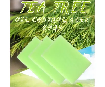 OEM/ODM Handmade All Natural Organic Skin Care Whitening Yoni Oil Acne Bar Anti Pimples Tea Tree Soap