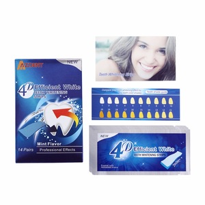 Oral Hygiene 4D Dry Teeth Whitening Strips Tooth Bleaching Strips