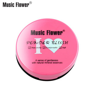 Original Music Flower 6 Colors Palette Face Bronze Blusher Cheek Silky Smooth Women Cosmetics Drop shipping Powder Makeup Blush