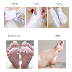 Private Label Soft Touch Foot Peel Mask, Exfoliating Callus Remover (2 Pairs Per Box) exfoliating foot peel mask