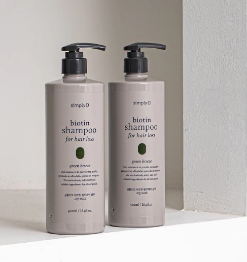 [Shampoo]simply O Biotin Shampoo for Hair Loss - Green Breeze (500ml)