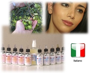 The Italian skin care: olive oil organic cosmetics for special skin care set