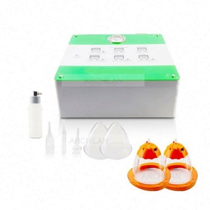 Vacuum cupping therapy cups sucking machine breast vibration massager