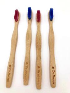 Wave handle 100% Biodegradable Mao Bamboo smooth Nylon Bamboo charcoal bristle bamboo toothbrush