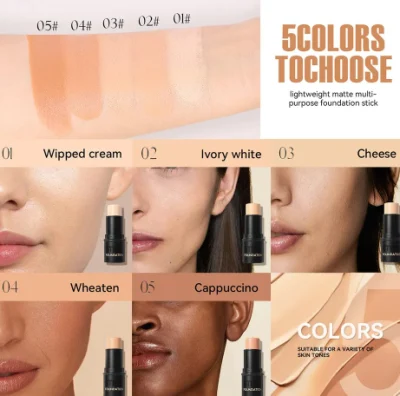 Wholesale 5 Colors Concealer Stick Private Label Full Coverage Foundation Concealer Cream Pen Vegan Makeup