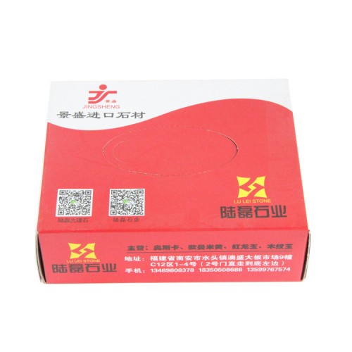 Wholesale cheap price custom OEM package flat box facial tissue paper