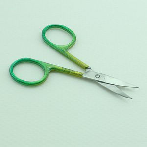 Wholesale Comfortable Epoxy Handle Makeup Trimming Eyebrow Scissor