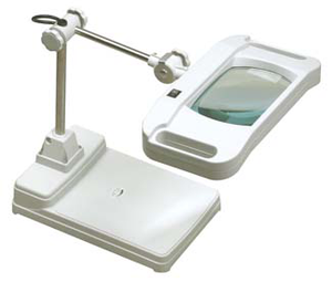 with the spring jewelry LED portable stand type magnifying lamp