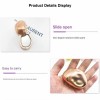 Custom Solid Sliding Zinc Alloy Luxury Ointment Box Creative Rotating Cover Irregular Corrugated Tray With Magnetic Suction