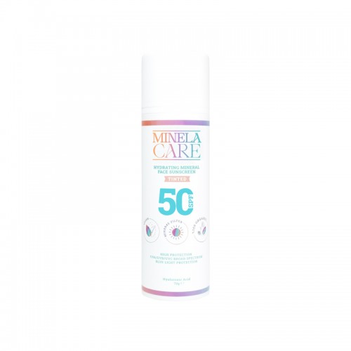 Minela Care Hydrating Tinted 100% Organic Mineral Filter SunScreen