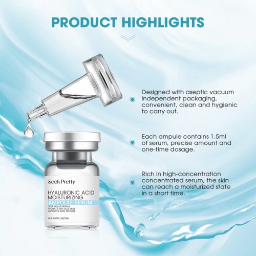 Korean Travel Collagen Dark Skin Whitening Peptide Niacinamide Hyaluronic Acid Ampoule Facial Serum