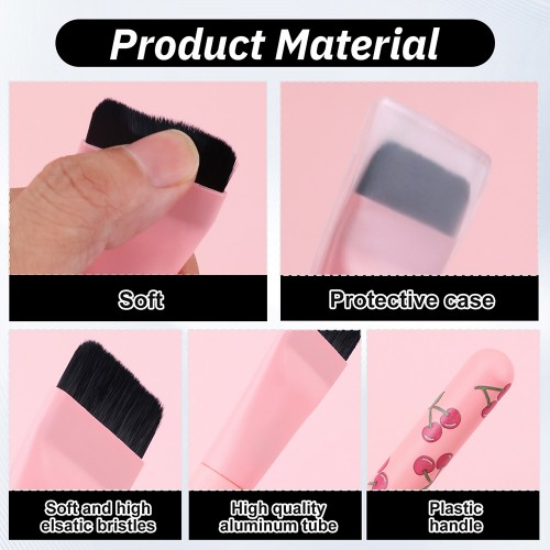 Ultra-Thin Flat Foundation Brush for Seamless Concealer & Foundation – No Absorption Face & Mask Brush OEM