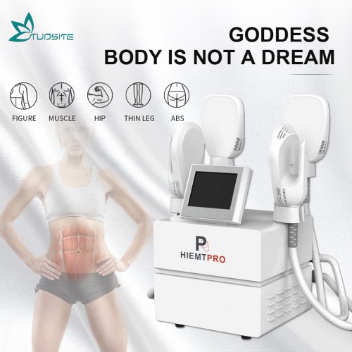 Body Sculpting 4 Handles EMS+EMT Muscle Stimulator Hi EMS Max 4 Muscle Slimming Machine