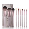 Wholesale Rose Gold 10pcs Makeup Brushes Manufacturer High-End Vegan Synthetic Fiber Brush Set with Custom Logo Packaging BoxTube