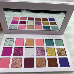 18 Color Custom high Pigment Glitter Eye Shadow  Makeup Palette Private Label  Matte Eyeshadow Palette