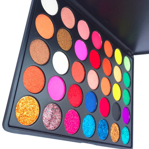 2018 newest OEM private label makeup palette 35 Colors Eyeshadow Palette Custom Makeup Palette