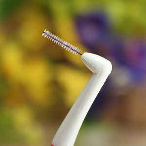 5件/批齿间刷0.6毫米0.7毫米牙刷牙线高强度刷长柄