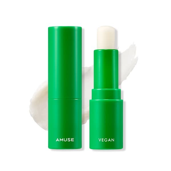 [AMUSE] VEGAN GREEN LIP BALM 01 CLEAR