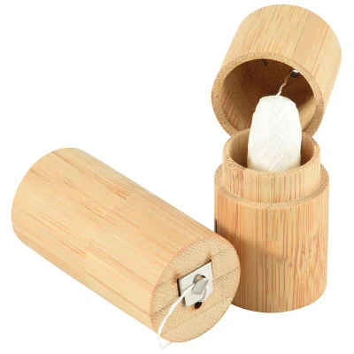 Bamboo Charcoal Dental Floss Mint Natural Candelilla Wax
