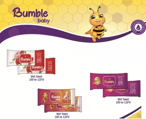 BUMBLE BABY WET WIPES 100