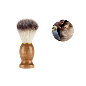 Custom Beard Cleaning Wholesale Wooden Handle Men Horse Hair Shaving Brush Knot