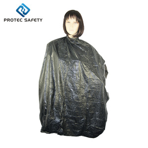 Custom hair salon cape pvc salon cape PVC hairdressing shoulder cape