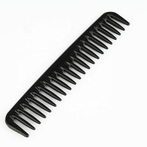 Customized logo unique acrylic wide tooth comb plastic anti-static detangling comb