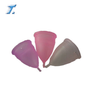 Customized size colored silicone lady reusable menstrual cup